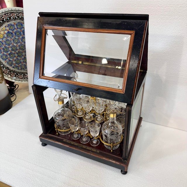 Napoleon III Crystal Liquor Decanter from Baccarat, France, 1880s, Set of 21 For Sale - Image 13 of 18