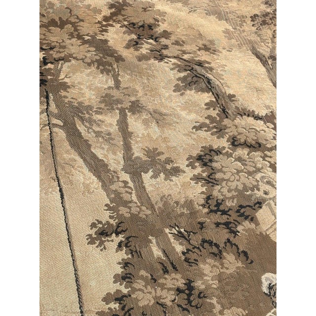 1920s Antique French Aubusson Jacquard Tapestry Panel, 1920s For Sale - Image 5 of 18