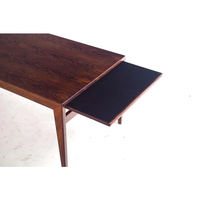 Brown Rosewood Coffee Table attributed to Johannes Andersen, Denmark, 1960s For Sale - Image 8 of 9