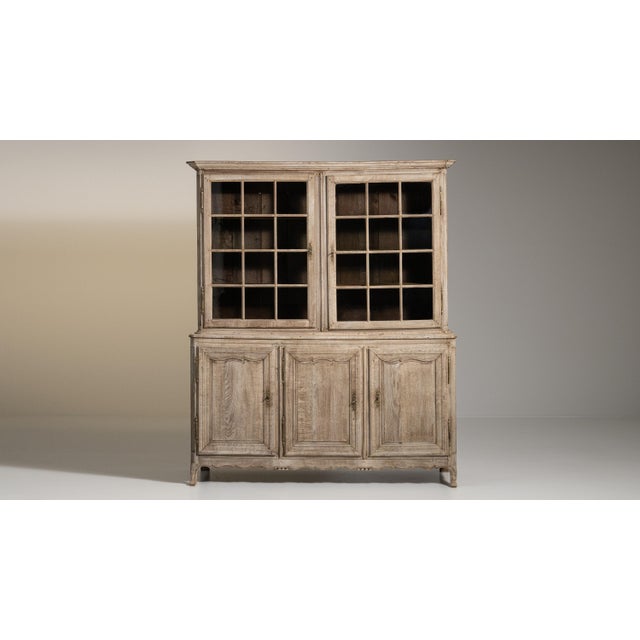 19th Century French Provincial Brown Wood China & Display Cabinets For Sale - Image 14 of 15