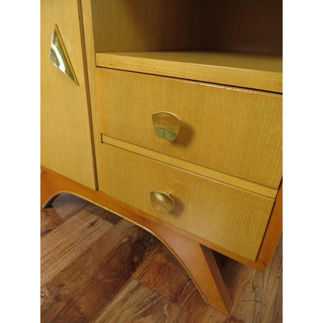 Vintage Bedside Tables with Drawers and Glass Top, 1950s, Set of 2 For Sale - Image 9 of 18