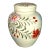 Mid Century Hand Painted Floral Lidded Jar For Sale