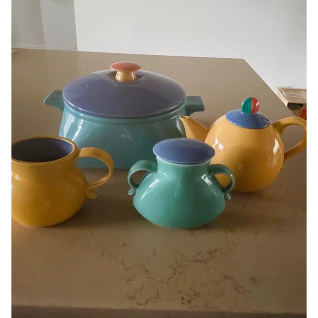 An exceptionally rare opportunity: this vintage Lindt Stymeist Colorways serveware set of four is pristine and never used,...