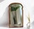 Tall Antique Oak Wooden Scalloped Mirror with Beveled Glass For Sale - Image 9 of 9