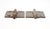 Abstract Pair of Vintage 1.375 X 1.5 In. Steel Right Hand Cabinet Door Hinges For Sale - Image 3 of 4