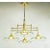 1970s 1970s Architectural Brass and Glass Chandelier For Sale - Image 5 of 7