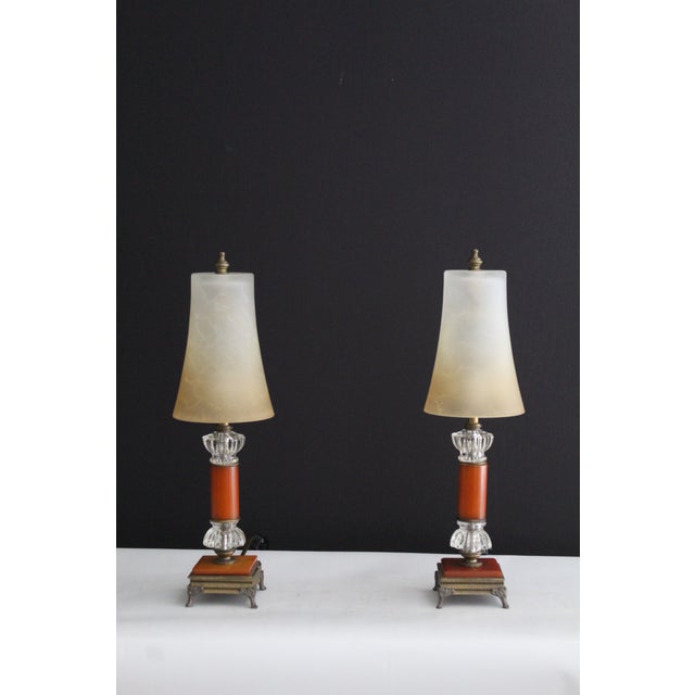 Early 20th Century Pair of Bakelite Lamps For Sale - Image 12 of 14