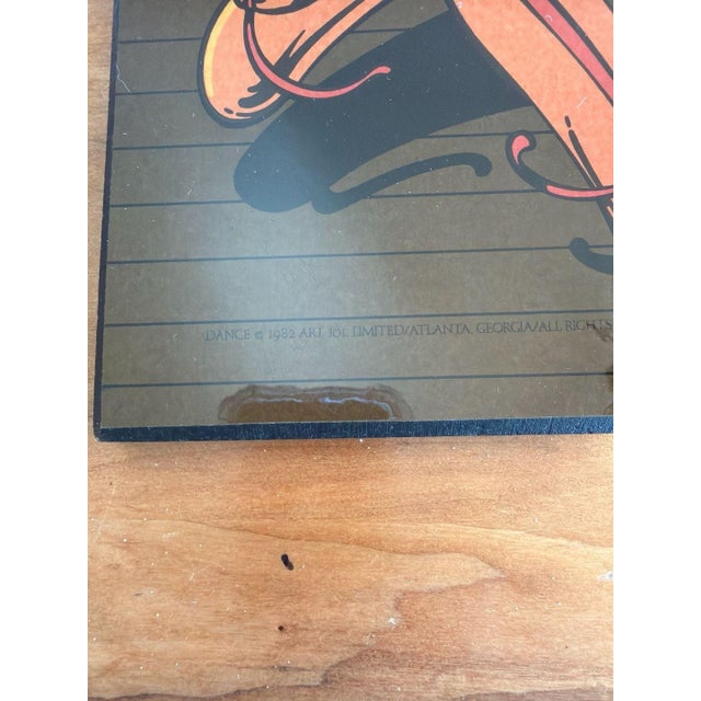 Contemporary Vintage 1982 Kenneth Grooms Dance Ballet Art Plaque 18x23 For Sale - Image 3 of 8