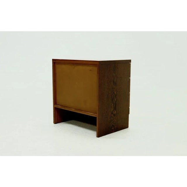 Brown Vintage Wengé Drawer Cabinet, 1960s For Sale - Image 8 of 11