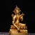 Vintage Gilt Bronze Green Tara Statue Buddhist Deity Sculpture 8.3" For Sale In Los Angeles - Image 6 of 9