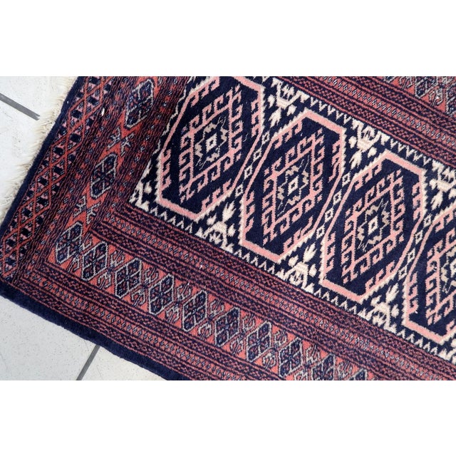 1960s, Handmade Vintage Uzbek Bukhara Rug 2.5' X 3.7' For Sale In New York - Image 6 of 10