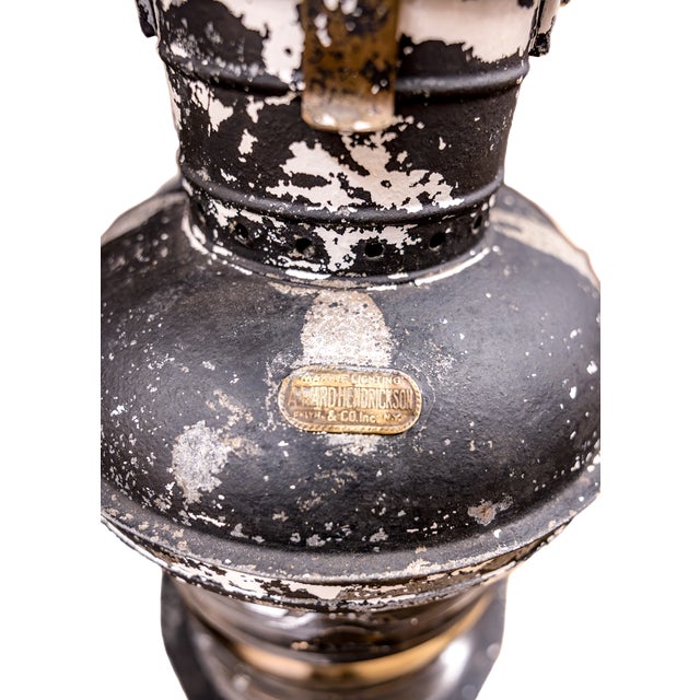 Early 1900s Ward Hendrickson Marine Masthead Ship Lantern For Sale - Image 9 of 10
