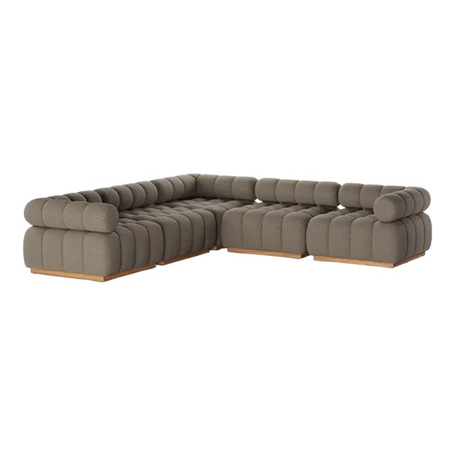 Four Hands Roma Outdoor 5 Piece Sectional, Alessi Fawn For Sale