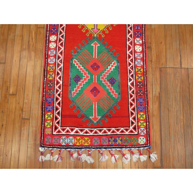 Vintage Turkish Bohemian Runner For Sale - Image 4 of 6