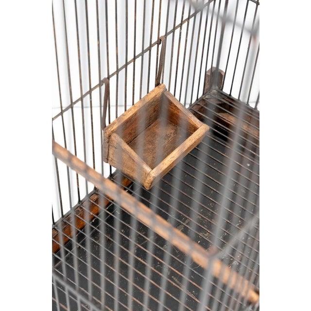 Metal Metal Bird Cage, 1950s For Sale - Image 7 of 10
