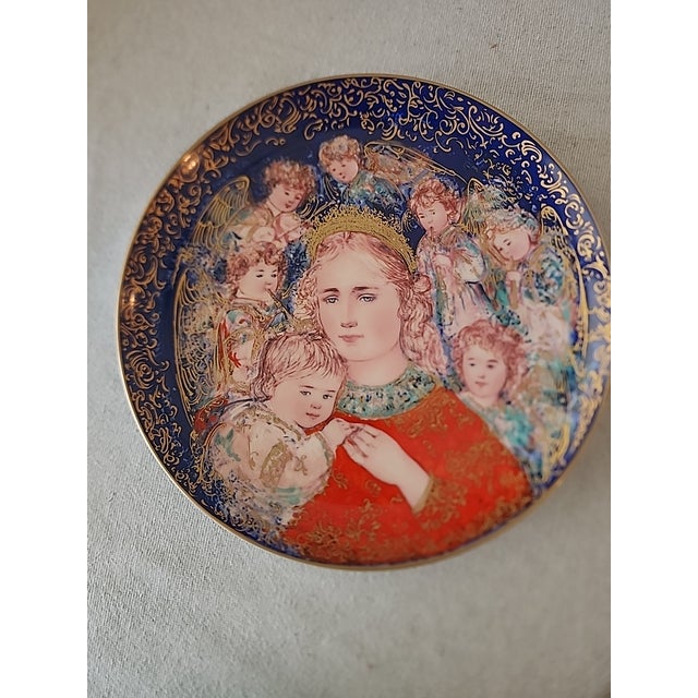 Edna Hibel limited edition Christmas Plates. 1985 titled "The Angel's Message", 1986 "The Gifts of the Magi" and 1987 "The...