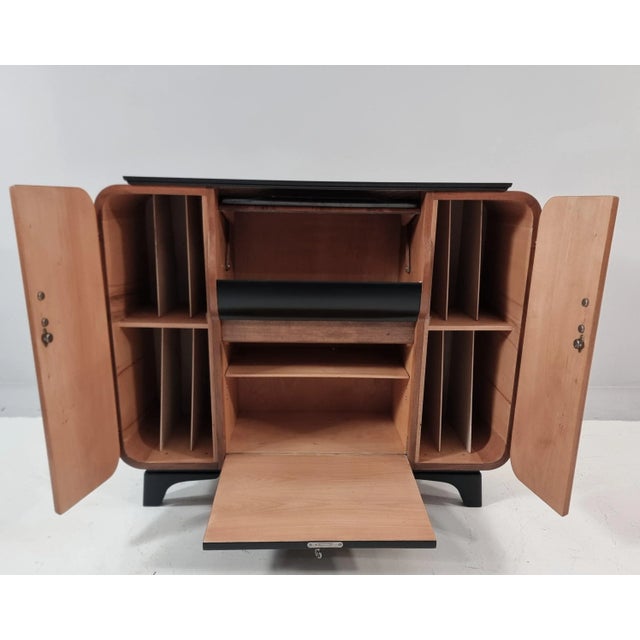 1950s Vintage Art Deco Bar Cabinet, 1950s For Sale - Image 5 of 14