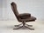 1970s Scandinavian Armchair in Brown Leather, 1970s For Sale - Image 5 of 18