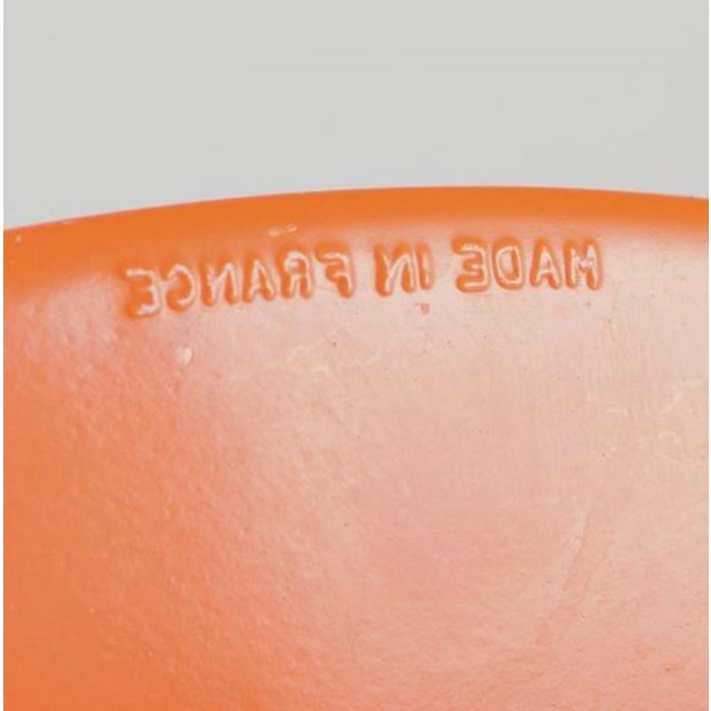 Art Glass Plates in Orange and White Glass from Duralex, France, 1970s, Set of 4 For Sale - Image 6 of 7