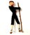 Black Vintage Handcrafted Roldan Klumpe Spanish Folk Pair of Dolls For Sale - Image 8 of 12