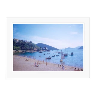 Toni Frissell 'Boats at the Beach' Archival Pigment Print Framed in White For Sale