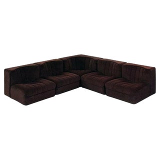 Mid-Century Italian Novemila Modular Sofa by Tito Agnoli for Arflex, 1969, Set of 5 For Sale