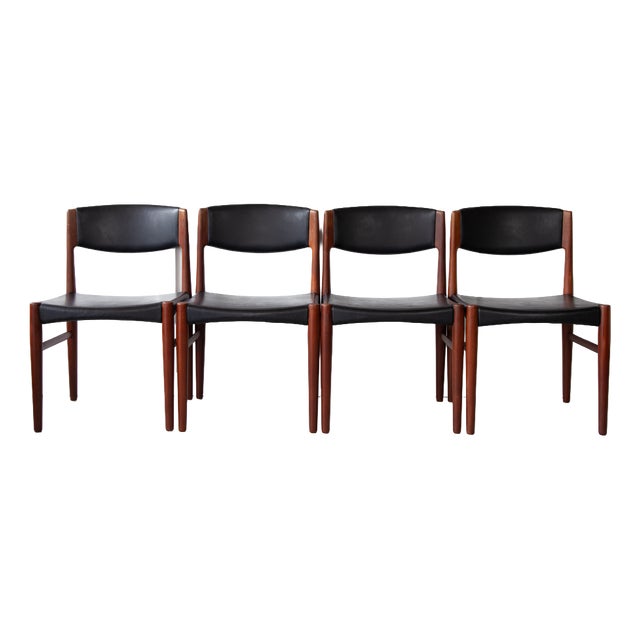 Vintage Daish Dining Chairs by Grete Jalk, 1960s, Set of 4 For Sale