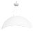 Italian Modern White Matte Half Dome Chandelier For Sale