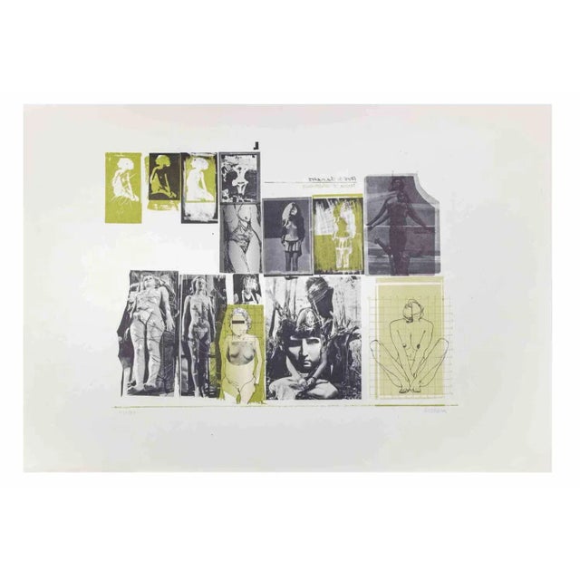 Eros and Thanatos is an Etching realized by Sergio Barletta in the Early 1970s. Hand-signed on the lower right in pencil...