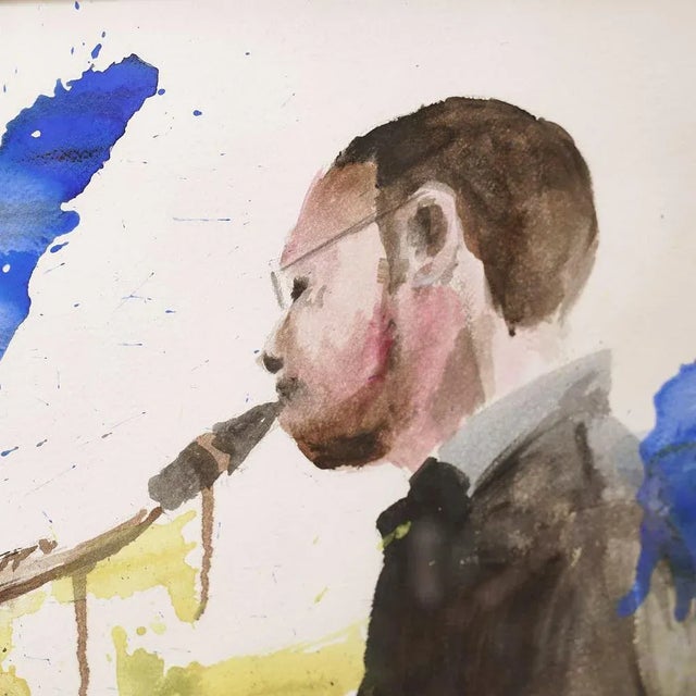 Modern Alfredo Pini, Figurative Composition, Painting For Sale - Image 3 of 8