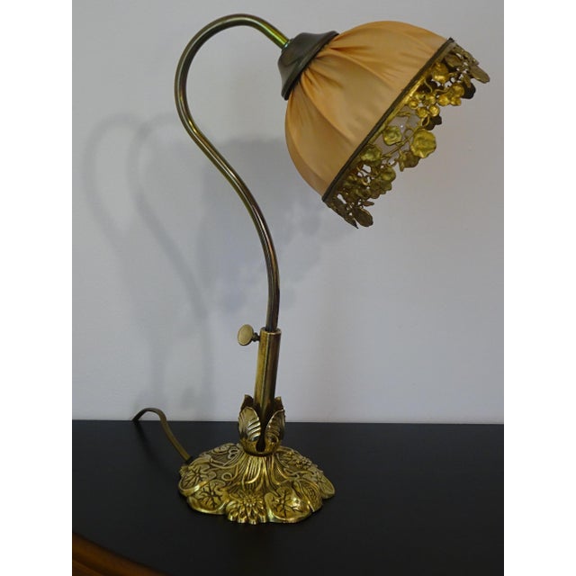 Vintage Bronze Swan-Neck Lamp from Le Dauphin, 1976 For Sale - Image 18 of 18