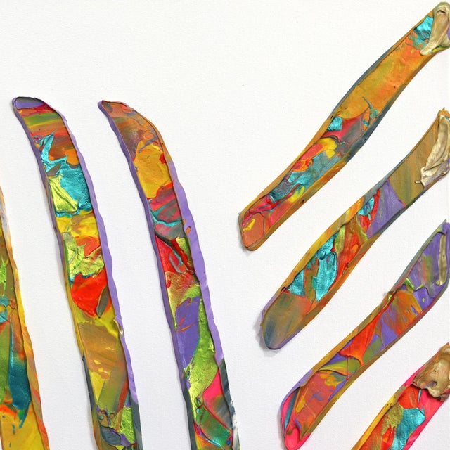 Abstract Vortex of the Heart - Large Colorful Abstract 3d Textural Painting Original Artwork by Virginie Schroeder For Sale - Image 3 of 9