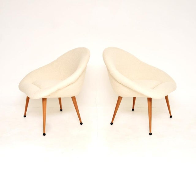 1960s Vintage French Pod Armchairs, 1960s, Set of 2 For Sale - Image 5 of 12