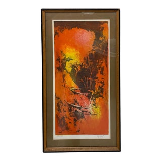 1970s Hoi Lebadang Abstract Nautical Lithograph For Sale