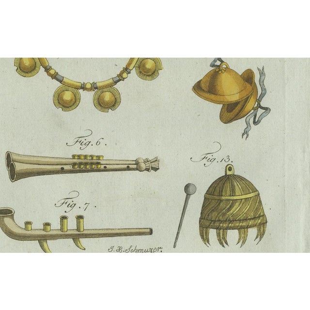 Bertuch, Ancient Greek and Roman Musical Instruments, 1802, Engraving For Sale - Image 9 of 10