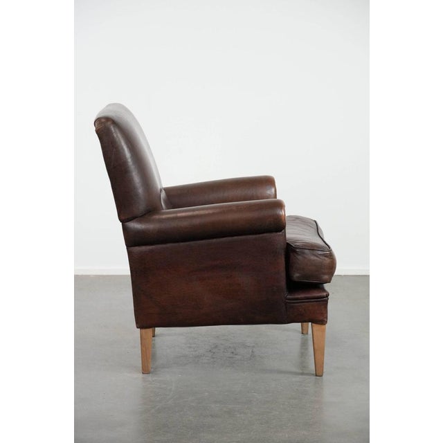 Club Chair in Sheepskin Leather For Sale - Image 3 of 15
