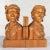 Vintage Tribal Figural Bookends Male and Female Hand Carved Wood- A Pair For Sale - Image 13 of 13