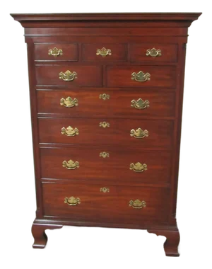 1980s Henkel Harris New Market Chest of Drawers Cherry