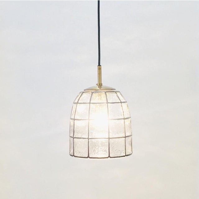 1970s Mid-Century Modern Glass Pendant from Limburg, Germany, 1960s For Sale - Image 5 of 12