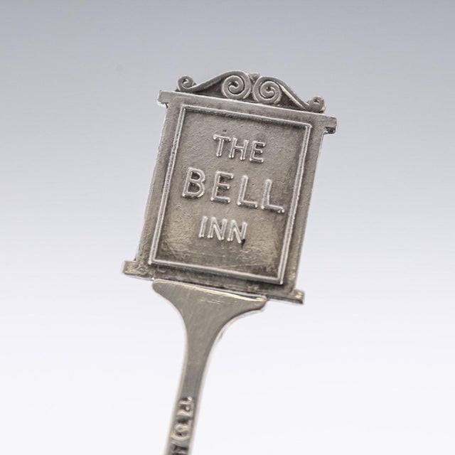 Vintage English Silver Cased Pub Sign Cocktail Picks, 1952, Set of 6 For Sale - Image 6 of 18