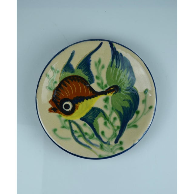 Spanish Puigdemont Ceramic Fish Wall Plates, 1960s, Set of 2 For Sale - Image 12 of 17