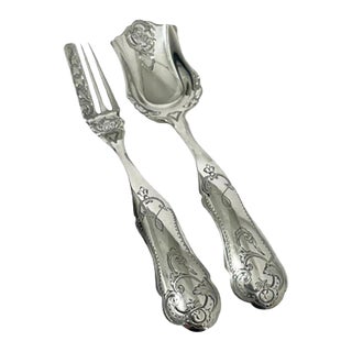 Dutch Silver Ginger Place Settings by Adrianus Kuijlenburg, 1878, Set of 2 For Sale