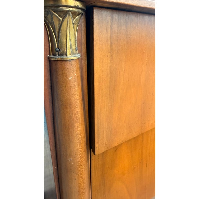 Vintage Baker Furniture Neoclassical Gentleman’s Chest With Tambour Doors For Sale - Image 13 of 17