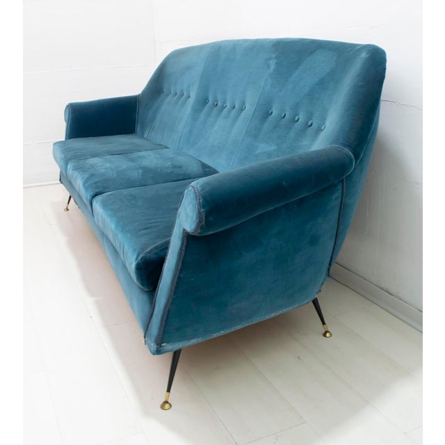 Mid-Century Modern Italian Sofa by Gigi Radice for Minotti, 1950s For Sale - Image 6 of 12