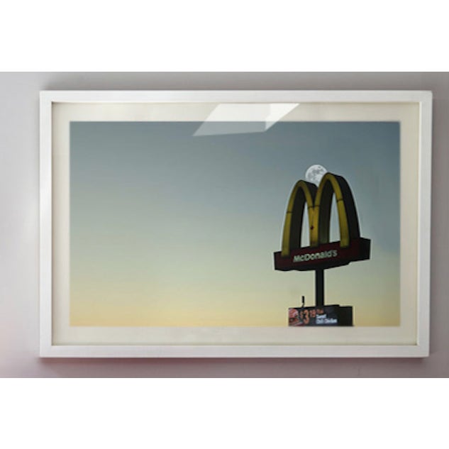 "Mclipse" Contemporary Reproduction Print by Karen Thom, Framed 48 X 32 Inches (Overall Framed Dimension) For Sale - Image 9 of 9