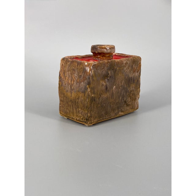 Fat Lava Glazed Studio Ceramic Vase by W. Goebel, West Germany, 1967 For Sale - Image 6 of 13