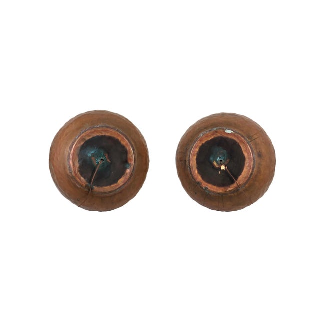 Huge Copper & Brass Table Lamps, Italy, 1970s, Set of 2 For Sale - Image 10 of 13