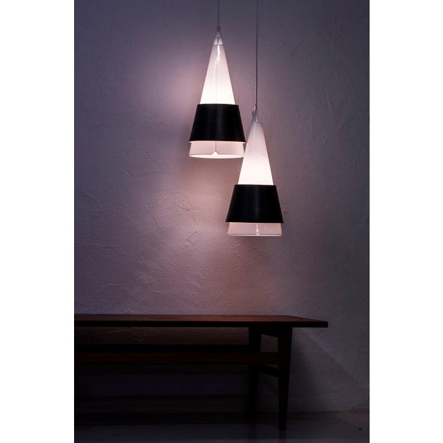 Struten Pendant Lamps by Hans Bergström for Ateljé Lyktan, 1950s, Set of 2 For Sale - Image 6 of 10