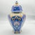 Handmade Ceramic Hexagonal Lidded Jar (30cm) Royal Blue & Yellow Palace Design – 6-Sided “Temple Jar” Vase For Sale - Image 4 of 8