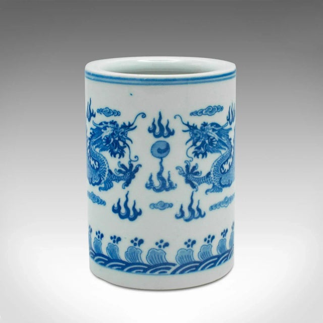 Chinese 1970s Small Vintage Chinese Ceramic Plant Pot For Sale - Image 3 of 8